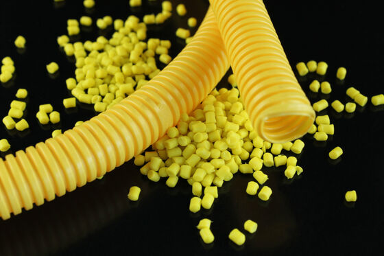 Anti UV 1.2g/Cm3 Recycled Plastic Granules Spiral Tube