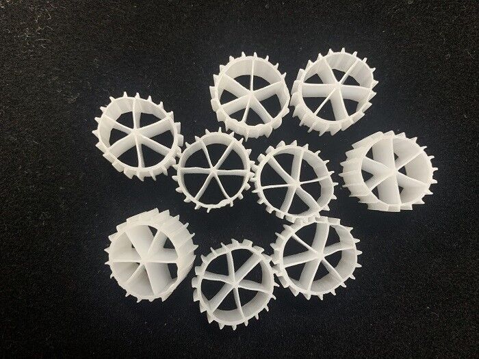 25X4mm Mbbr Media Surface Area White Virgin HDPE