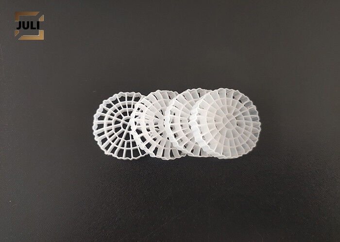 Virgin HDPE Material 25x4MM MBBR Filter Media For Sewage Treatment