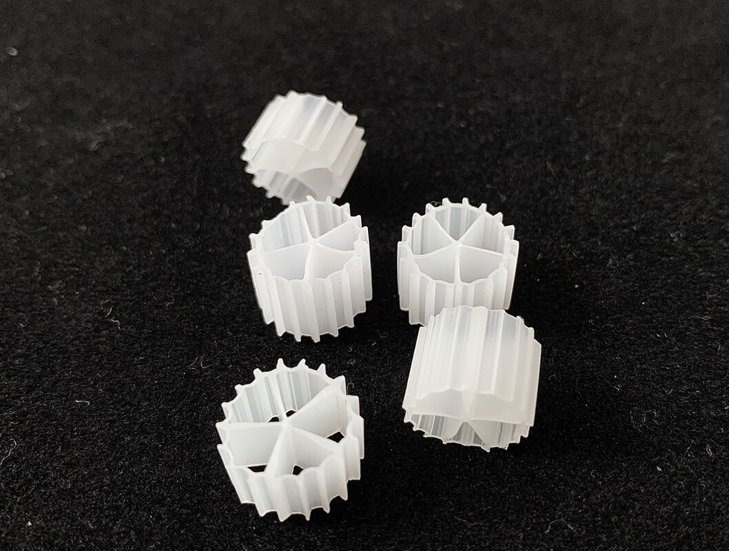 Virgin HDPE Bio Carriers MBBR Bio Media White 10X7mm