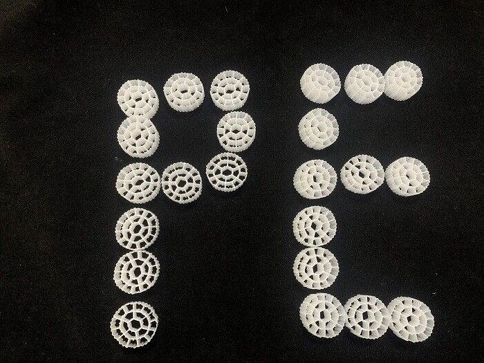 White FDA 11X7mm Biofilm Reactors For Wastewater Treatment
